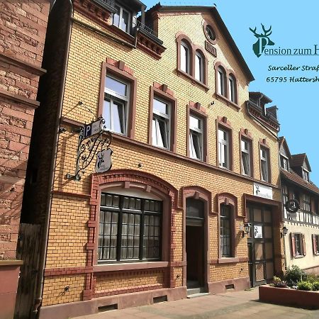 Hotel-Pension Zum Hirsch Hattersheim am Main Esterno foto