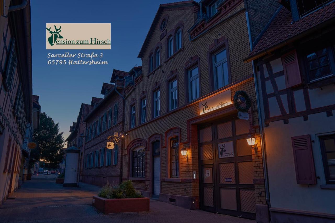 Hotel-Pension Zum Hirsch Hattersheim am Main Esterno foto